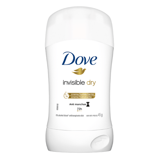 DOVE ANITPERSPIRANT STICK - INVISIBLE DRY 45MLOZ