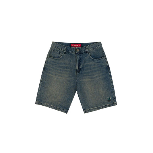 Loviah 'Jhorts' Denim Baggy Shorts - Pine Enzyme Wash