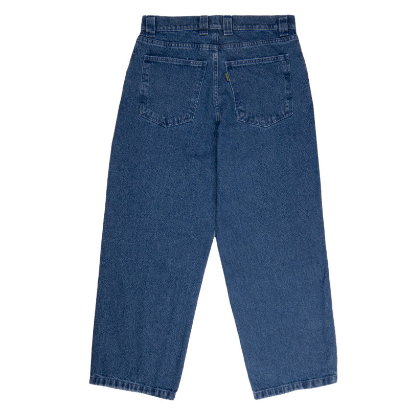 Magenta 'Ledge' Denim Baggy Jeans - Blue