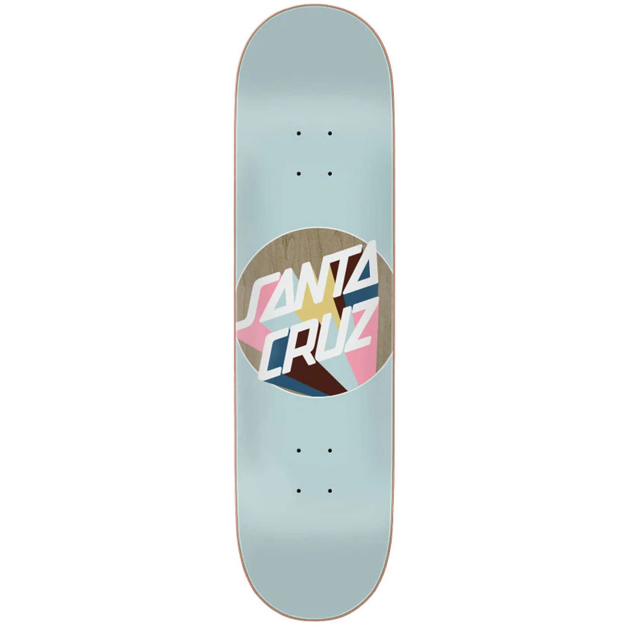 Santa Cruz 'Detla Dot' Skate Deck - Teal