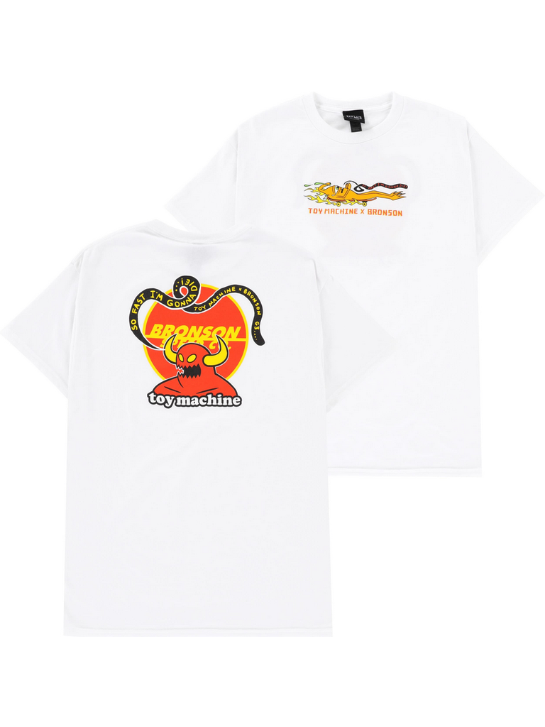 Toy Machine x Bronson 'Collab Logo' Tee - White