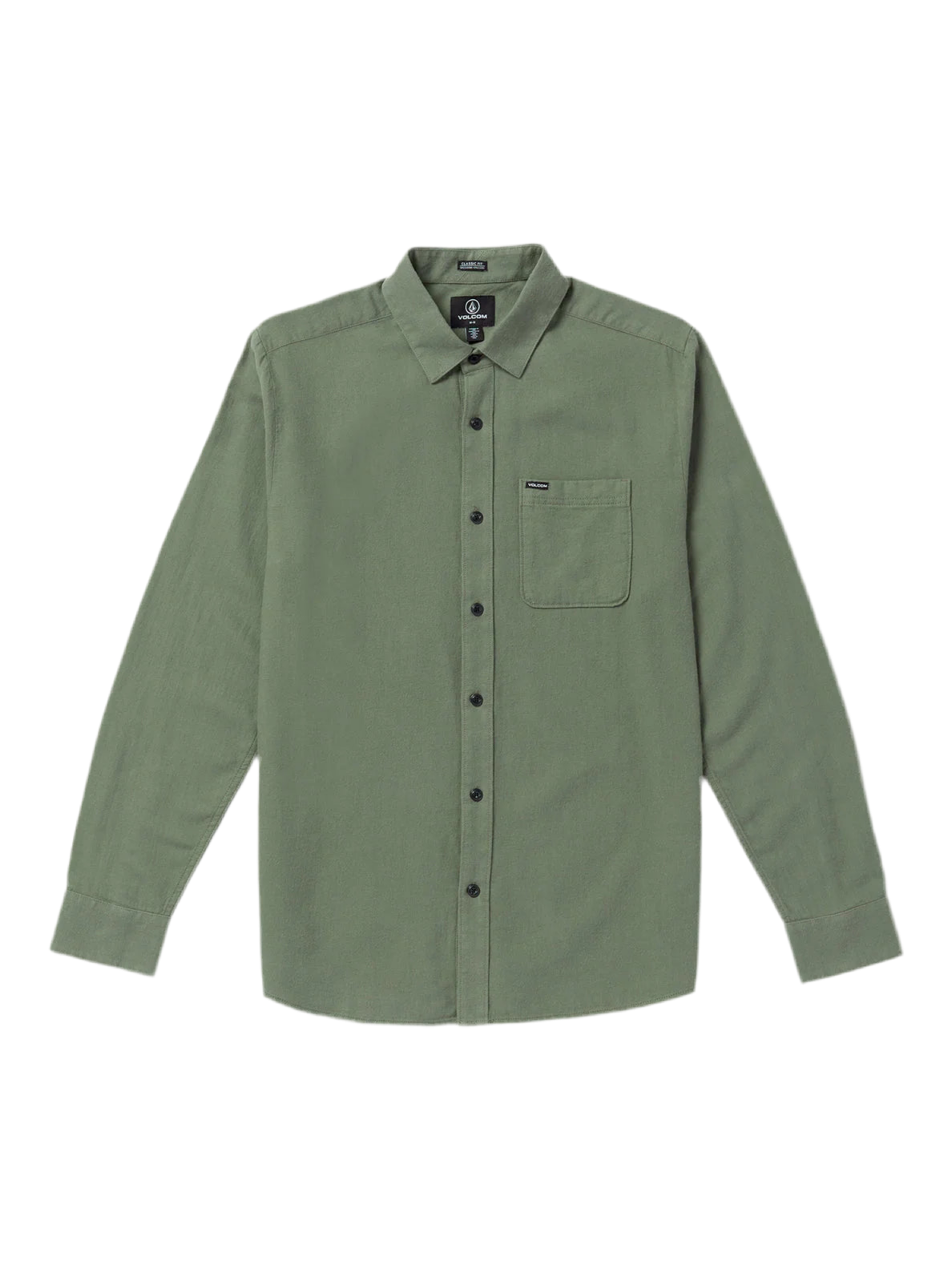 Volcom 'Caden Solid' L/S Shirt - Agave