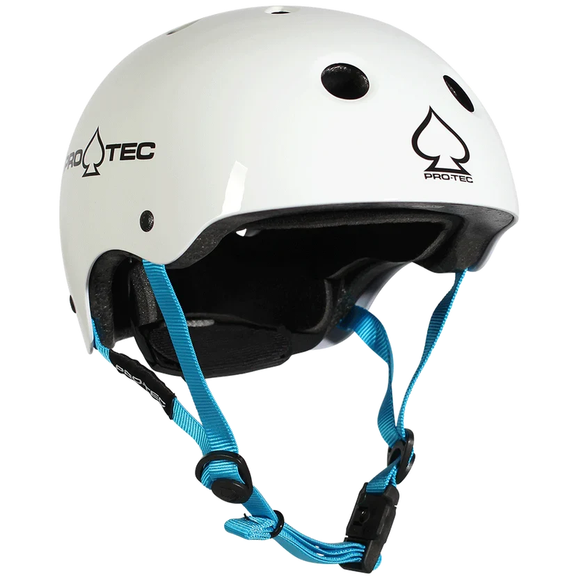 Pro-Tec 'Classic Certified' Skate Helmet - Gloss White (KIDS)