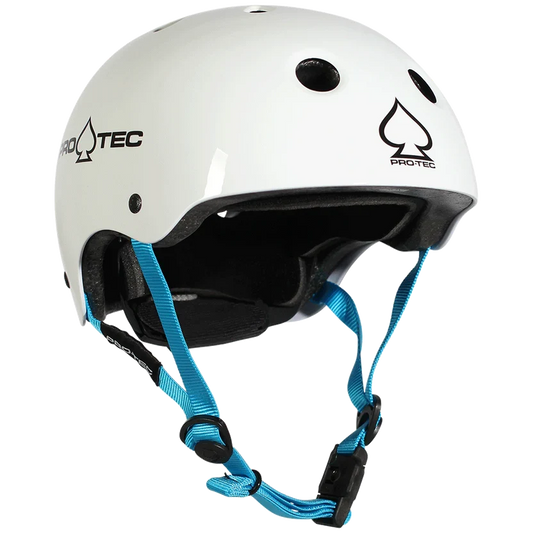 Pro-Tec 'Classic Certified' Skate Helmet - Gloss White (KIDS)