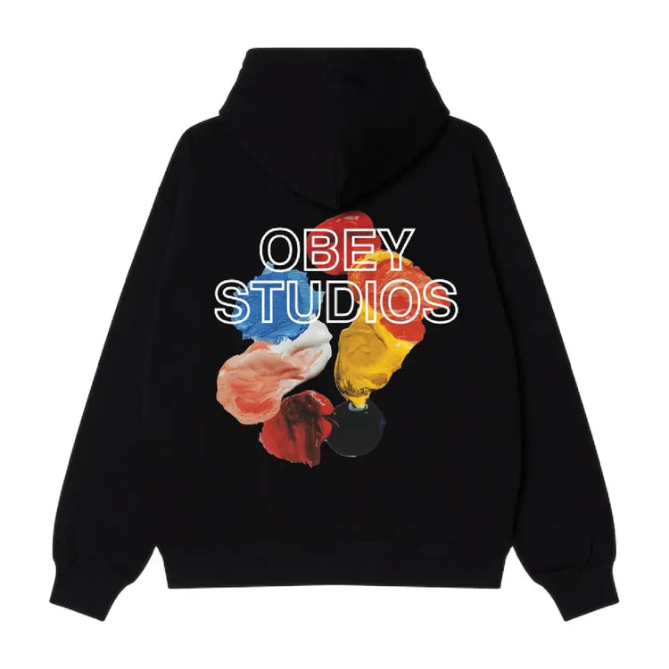 Obey 'Studios Palette' Hoodie - Black