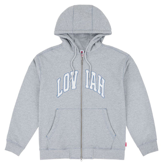 Loviah 'Team' Zip-Up Hoodie - Heather Grey