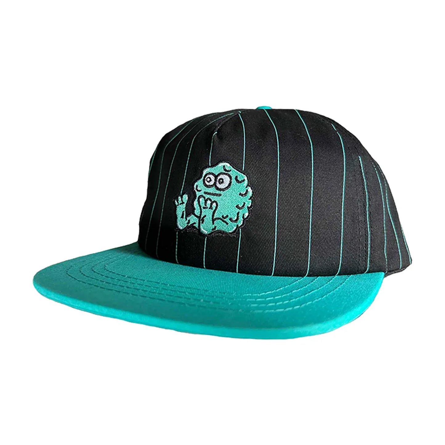 Snot Wheels Co. 'Pinstripe' Snapback Cap - Black
