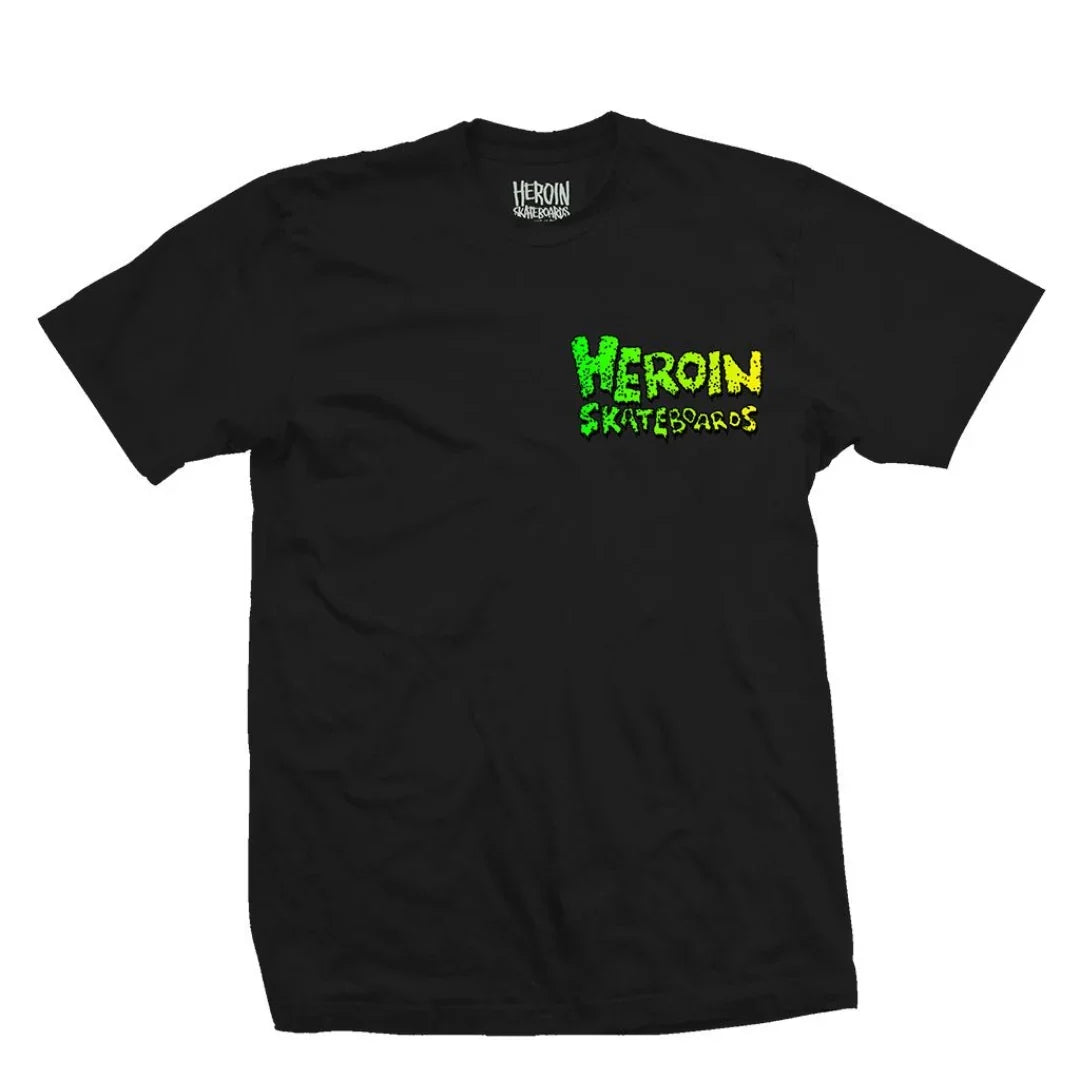 Heroin Skateboards 'Knock Off' Tee - Black