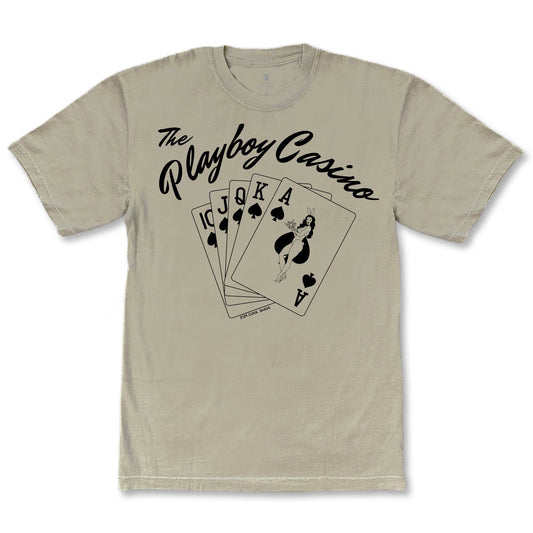 Color Bars X Playboy 'Casino' Tee - Khaki