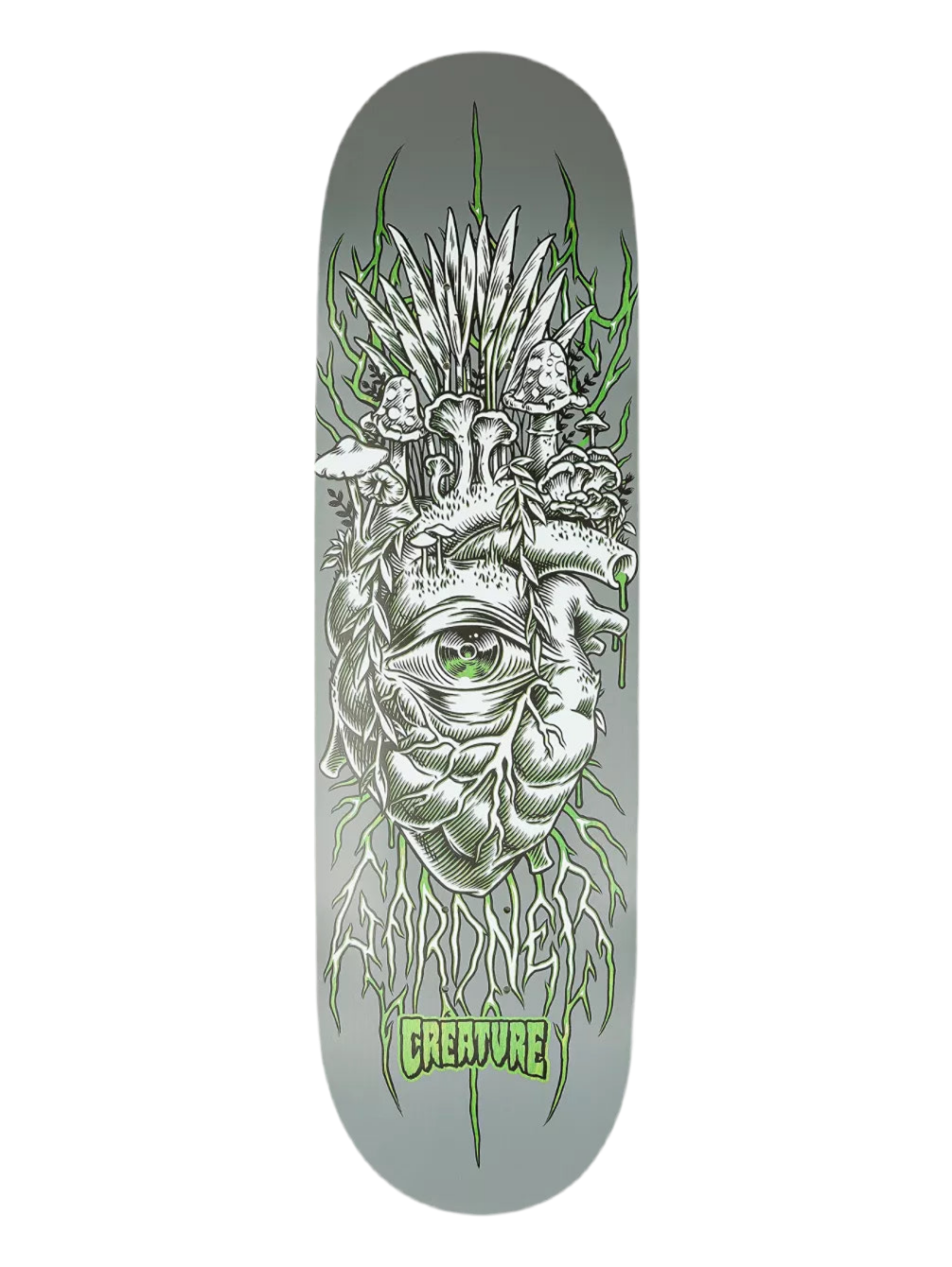 Creature 'VX Gardner Keepsake' Skate Deck - Grey