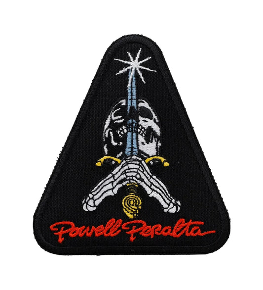 Powell Peralta 'Skull And Sword' Patch - Black