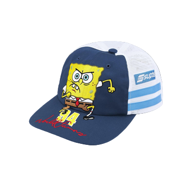 Supreme x SpongeBob x Jeff Hamilton x Castelli Racing Mesh Back 6-Panel Cap - Navy