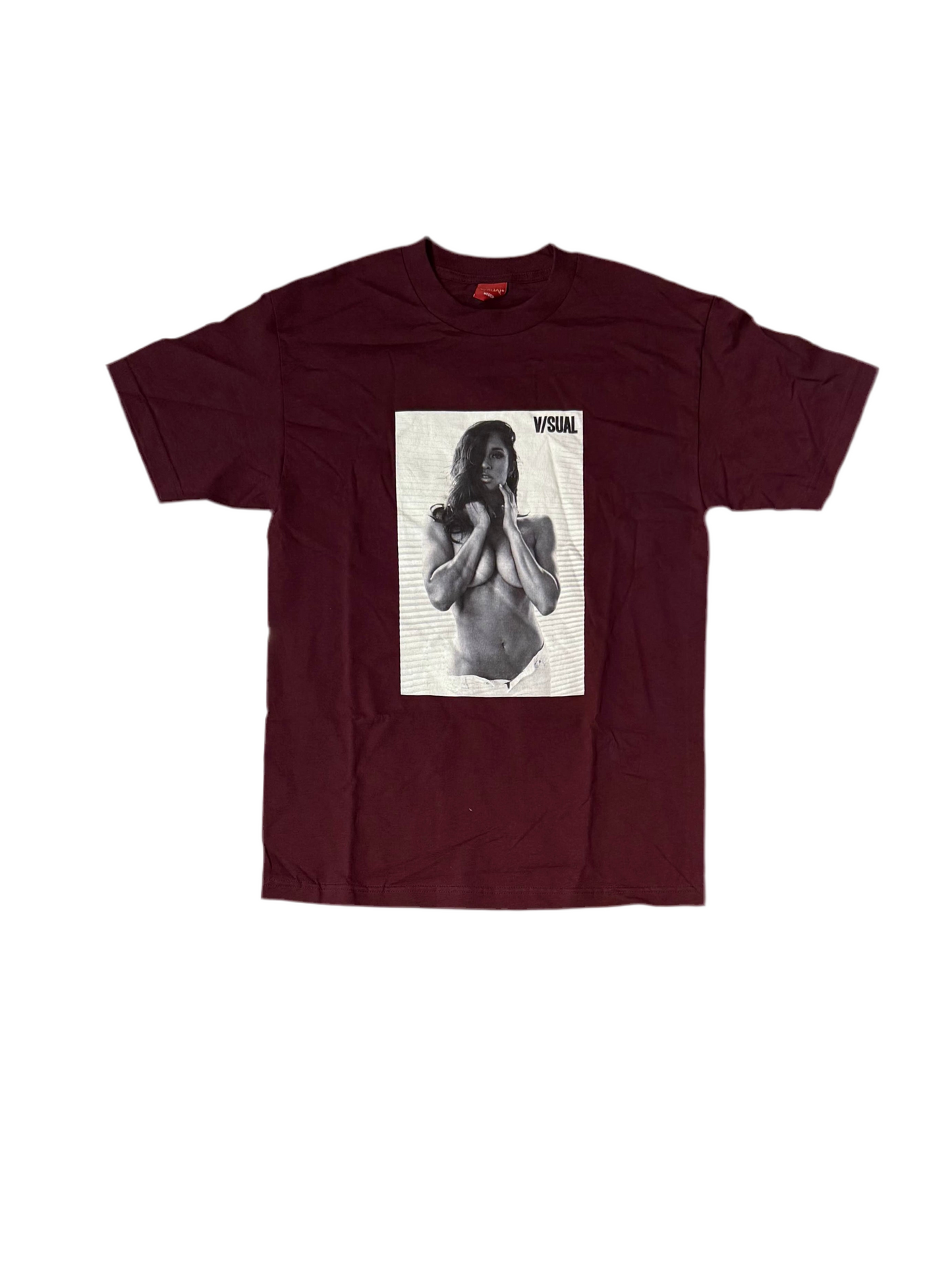 V/SUAL 'Visual Photo' Tee - Burgundy