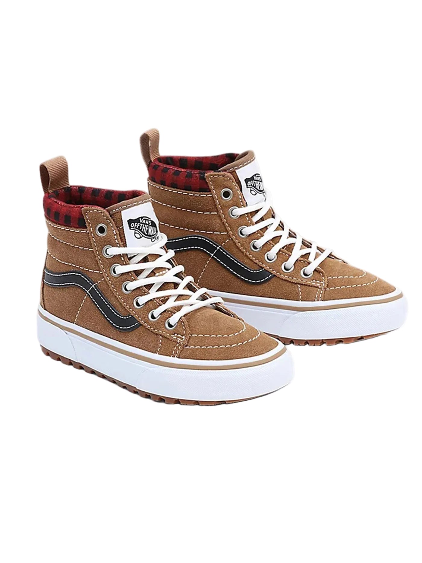 Vans 'SK8-HI MTE-1' Winter Boots - Brown Plaid (Women’s)