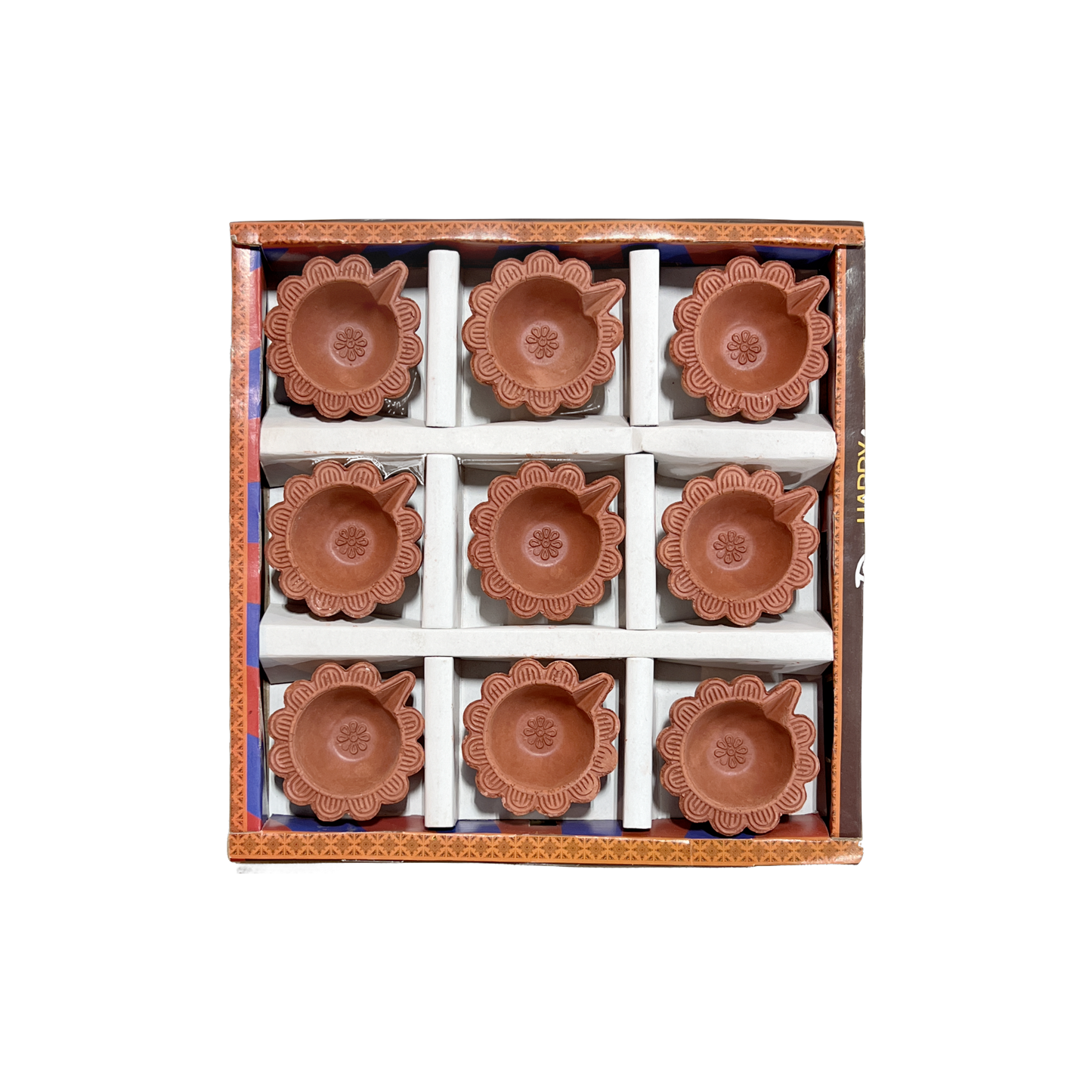 Plain Diya - Set of 9