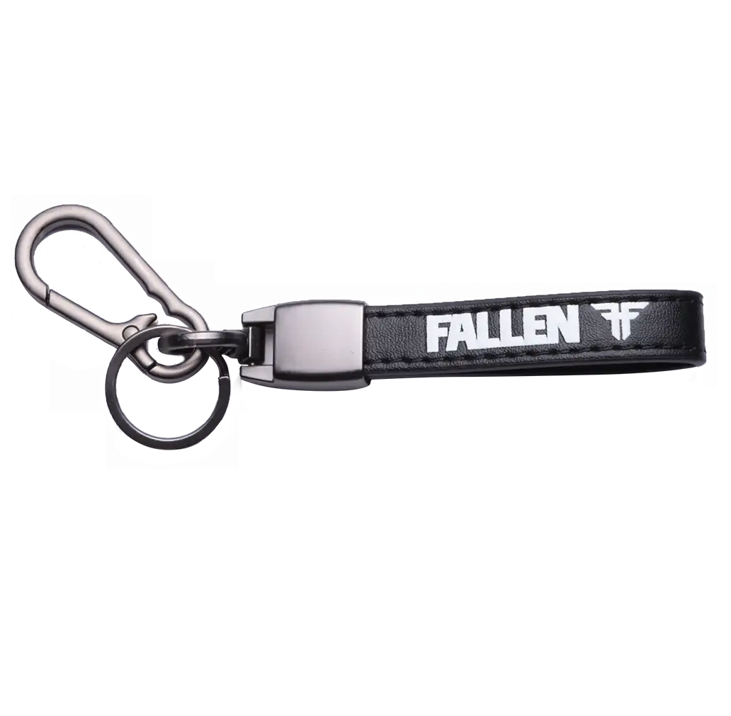 Fallen Carabiner Key Ring - Silver/Black