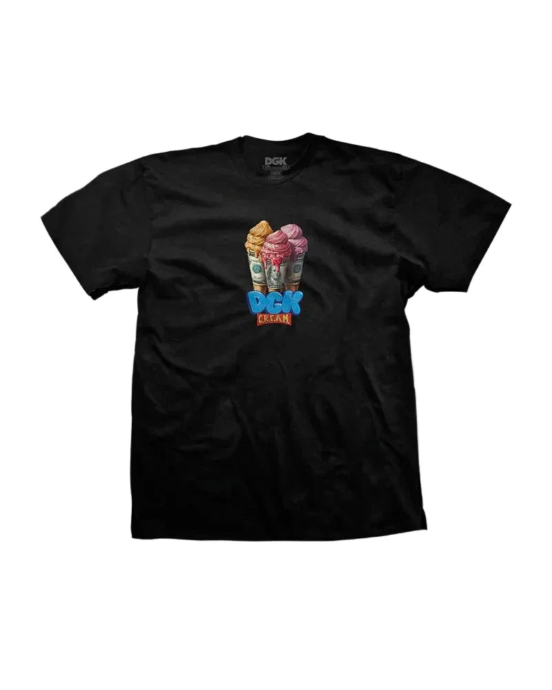 DGK 'Dough Cone' Heavyweight Tee - Washed Black