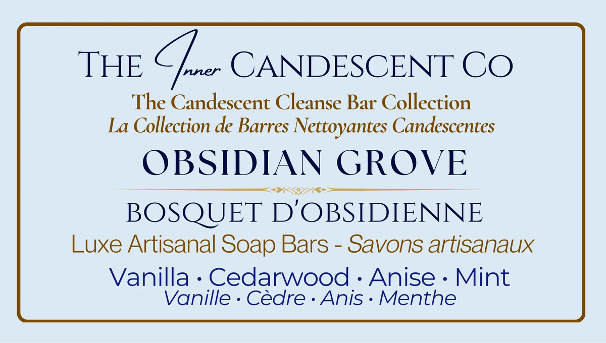 Savon artisanal Obsidian Grove – Cèdre, patchouli et anis