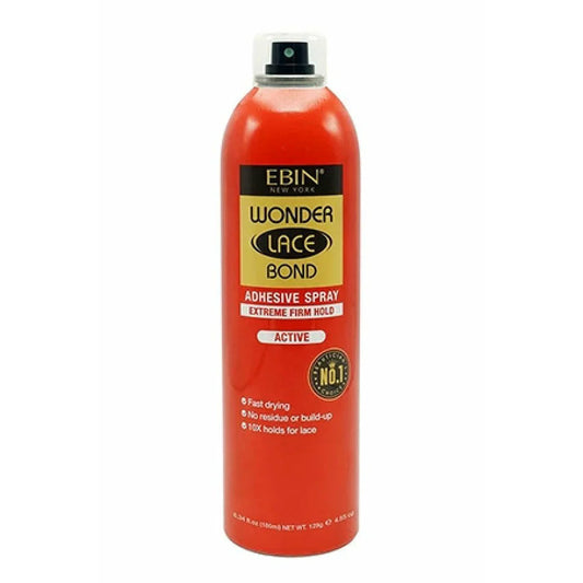 EBIN NEW YORK WONDER LACE BOND ADHESIVE SPRAY EXTREME FIRM HOLD - ACTIVE 6.08OZ