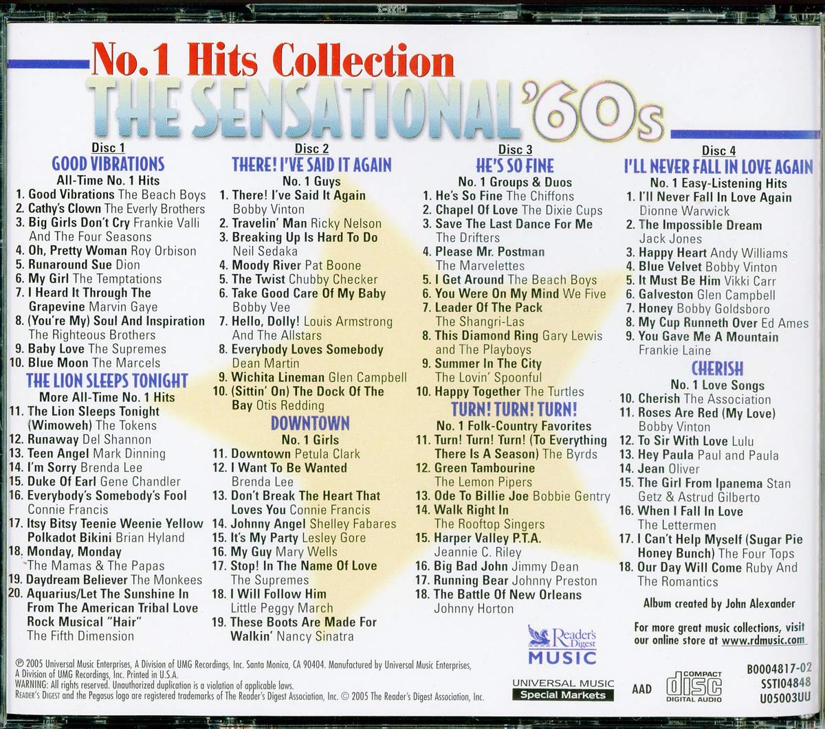Sensational '60s: No. 1 Hits Collection