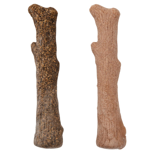 Outward Hound Dogwood Wood Durable Dog Chew Toys, Real Wood & Calming Hemp, 2-Pack, Medium 🍁 All In One Marketplace Canada