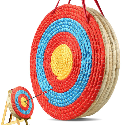 VEVOR Archery Target, 5 Layers 20" Arrow Target, Traditional Solid Straw Round Archery Target Shooting Bow, Hand-Made Arrows Target, Coloured Rope Target for Backyard Outdoor Hunting Shooting Practice 🍁 All In One Marketplace Canada