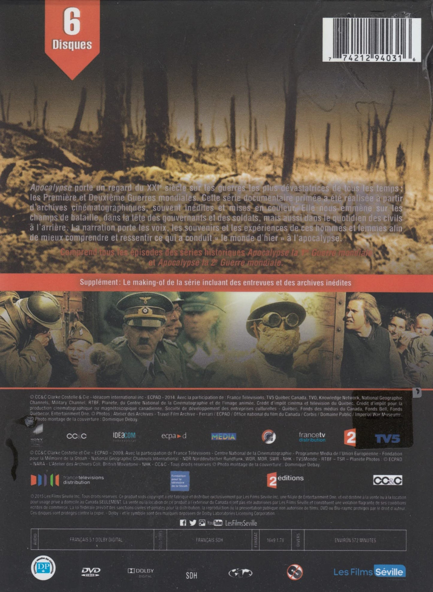 Apocalypse: Les Deux Guerres Mondiales - DVD (Used)