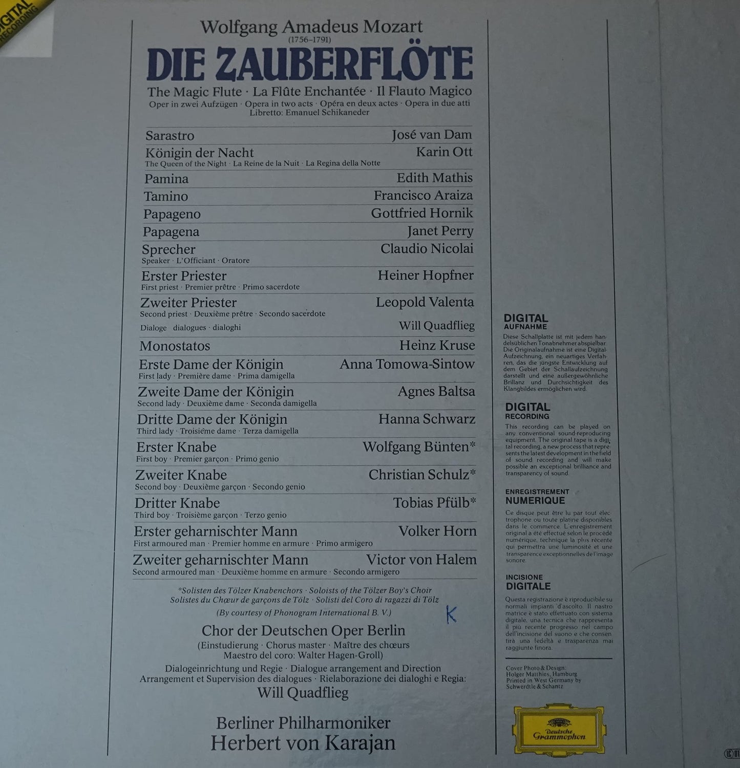 Mozart: Die Zauberflote: The Magic Flute