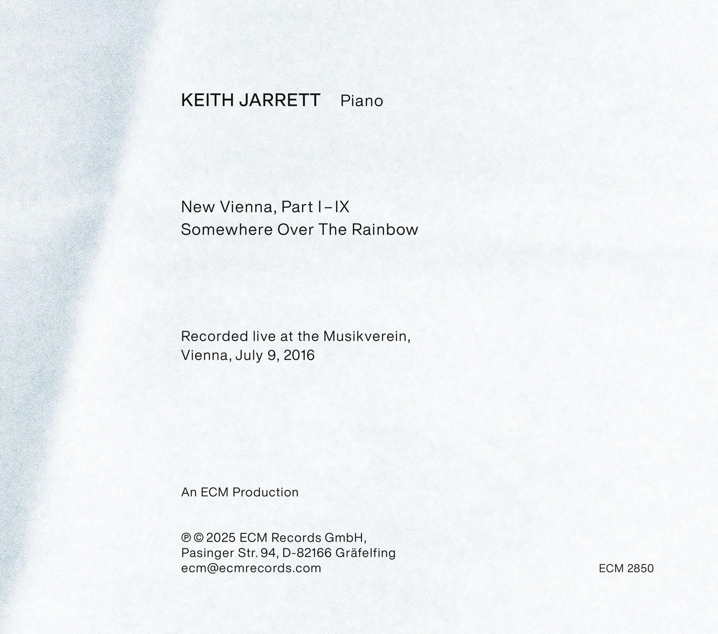 Keith Jarrett / New Vienna (Live) - CD