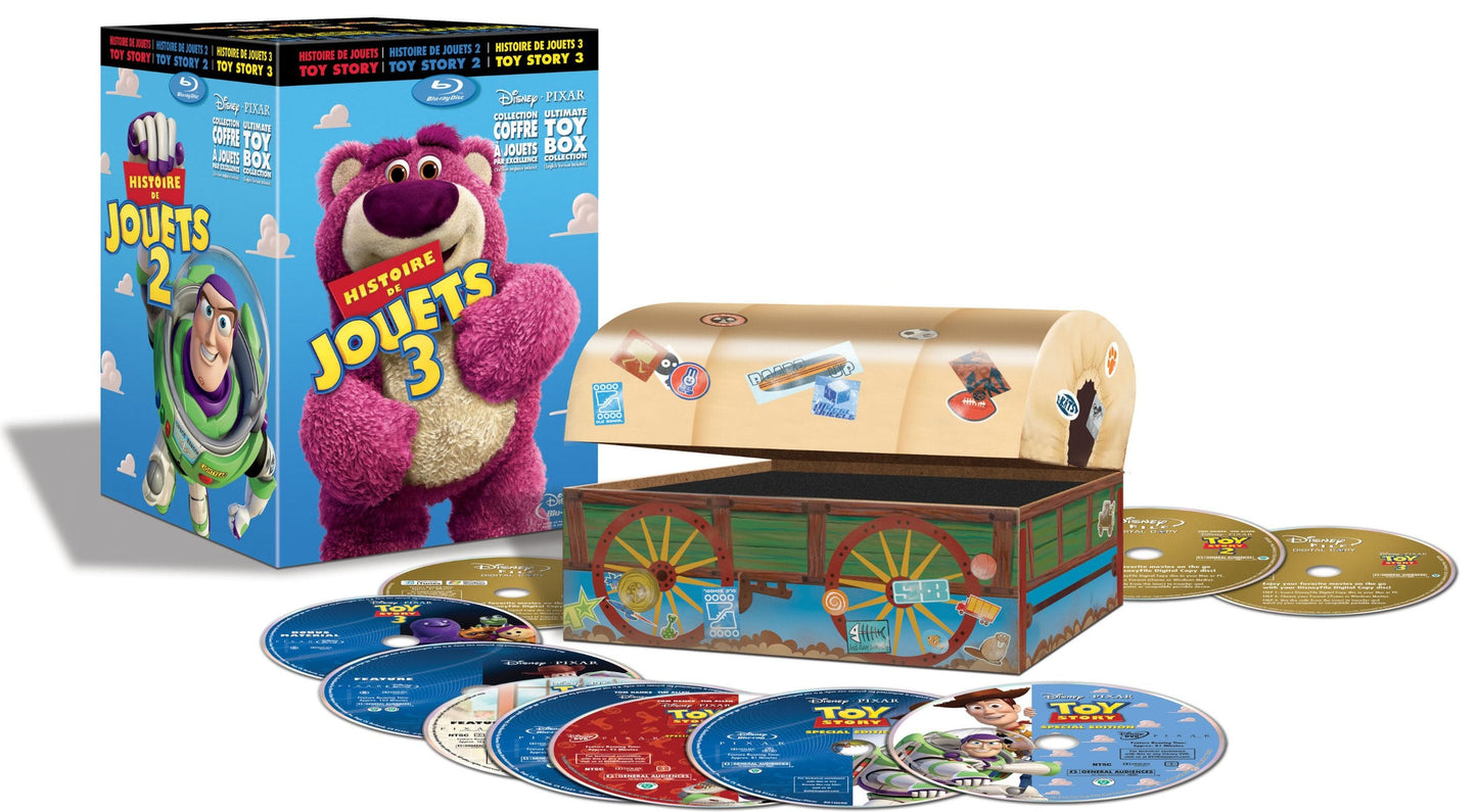 The Toy Story Trilogy: Ultimate Toy Box Collection / Collection Coffret à Jouets Par Excellence [Blu-ray + DVD + Digital Copy] (Bilingual)