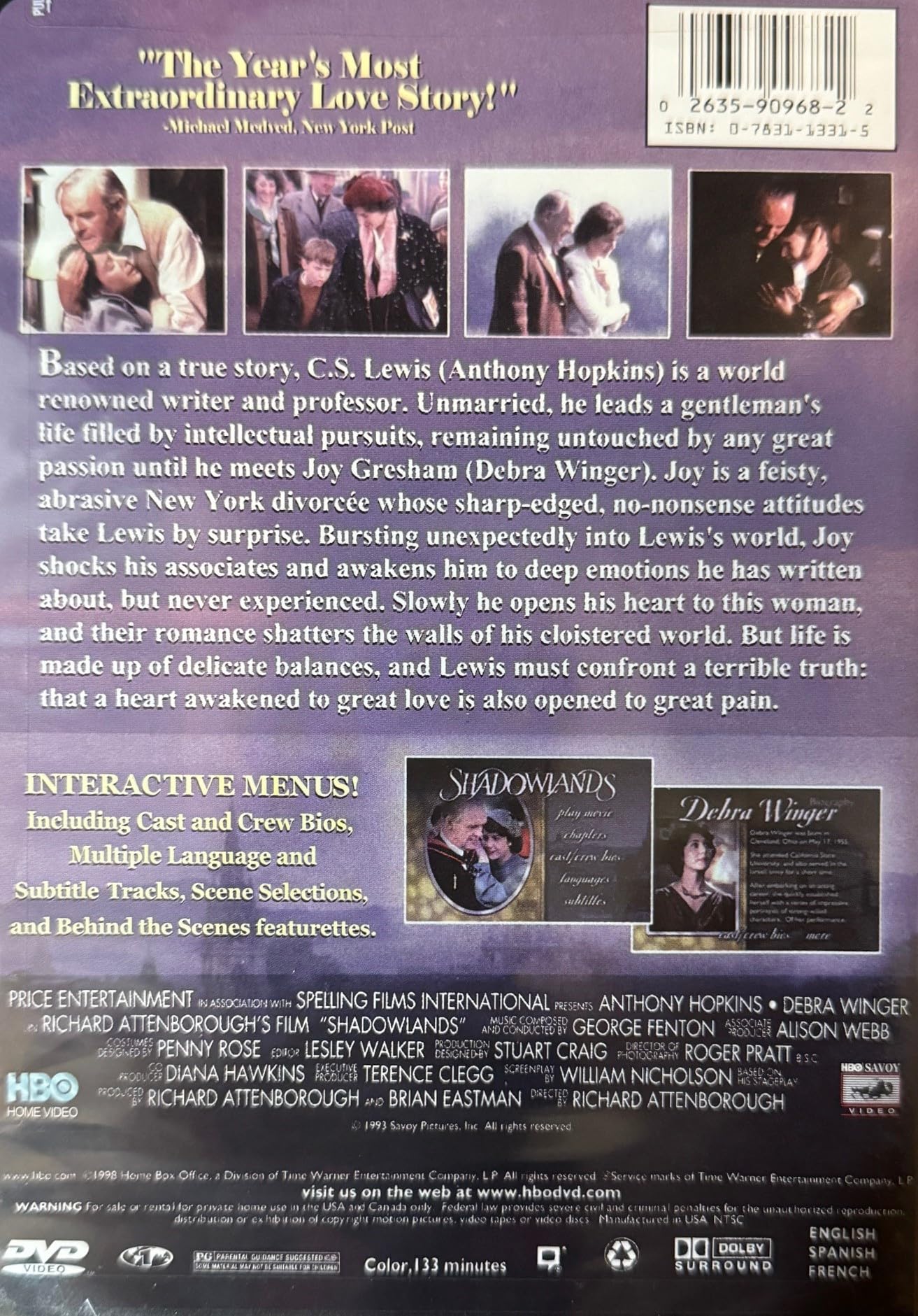 Shadowlands - DVD (Used)