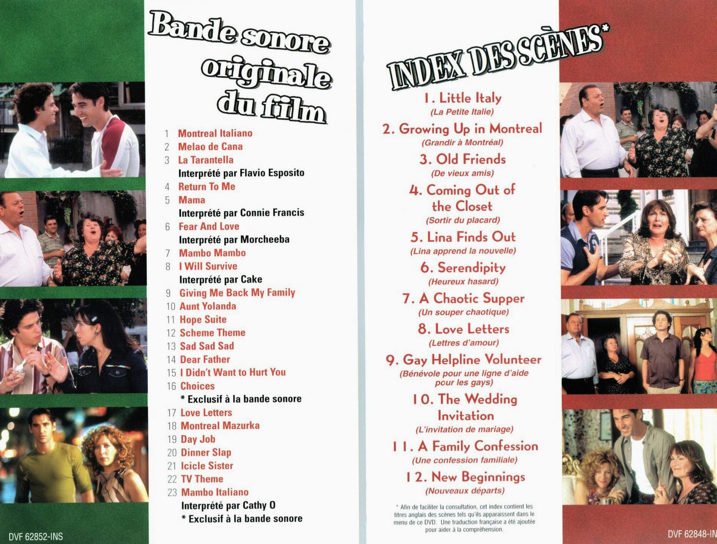 Mambo Italiano (English/French) 2004 (Widescreen) Doublé au Québec (DVD + CD Soundtrack)