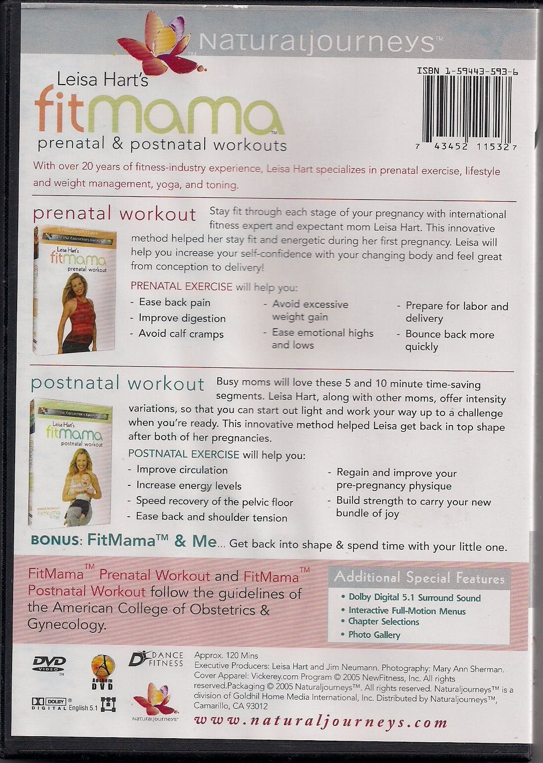 Leisa Hart's Fitmama: Prenatal and Postnatal Workouts - DVD