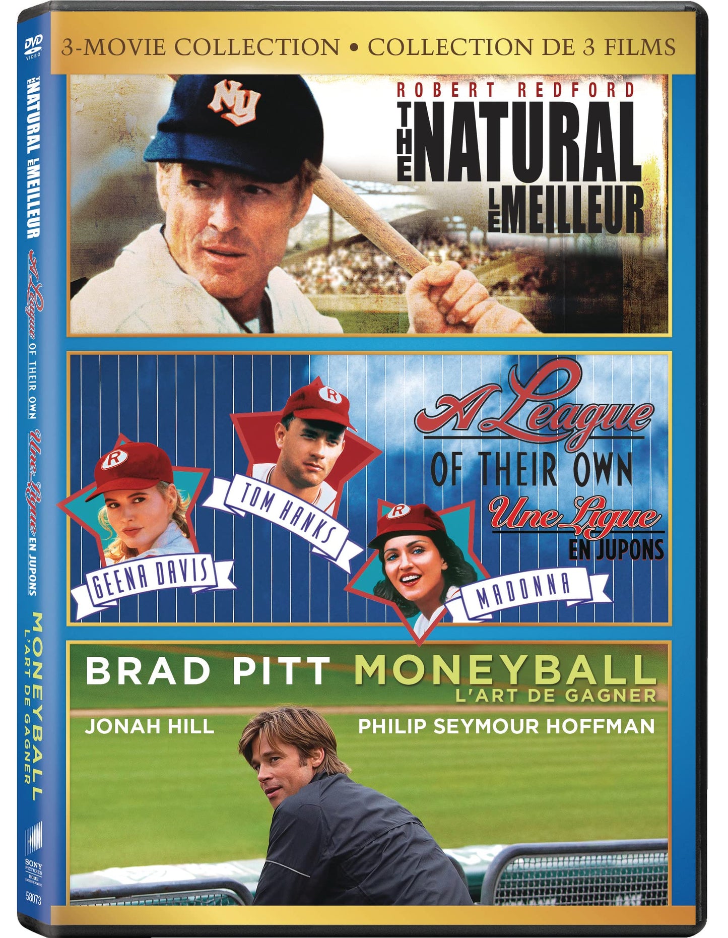 A League Of Their Own + Moneyball / The Natural - DVD