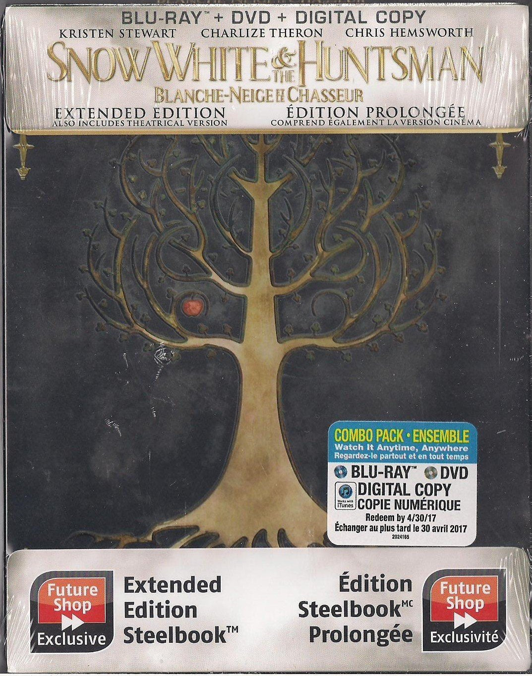 Snow White And The Huntsman Future Shop Steelbook - Blu-Ray/DVD (Used)