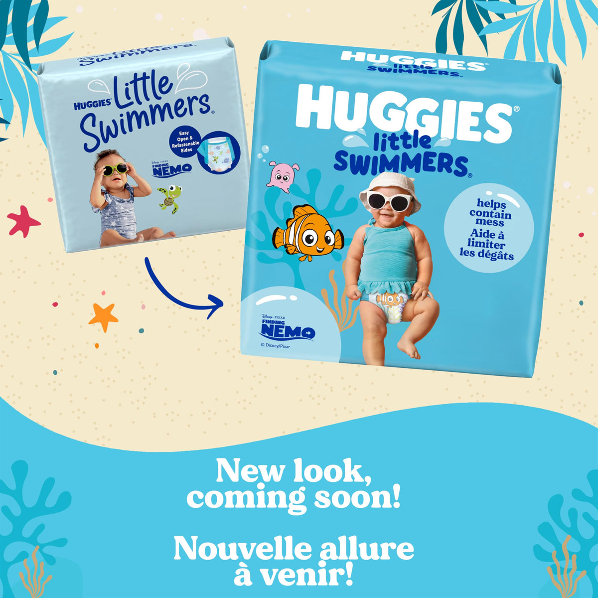 HUGGIES Little Swimmers Swim Diapers, Size 4 Medium, 24-34 lb, 11 Ct 🍁 All In One Marketplace Canada