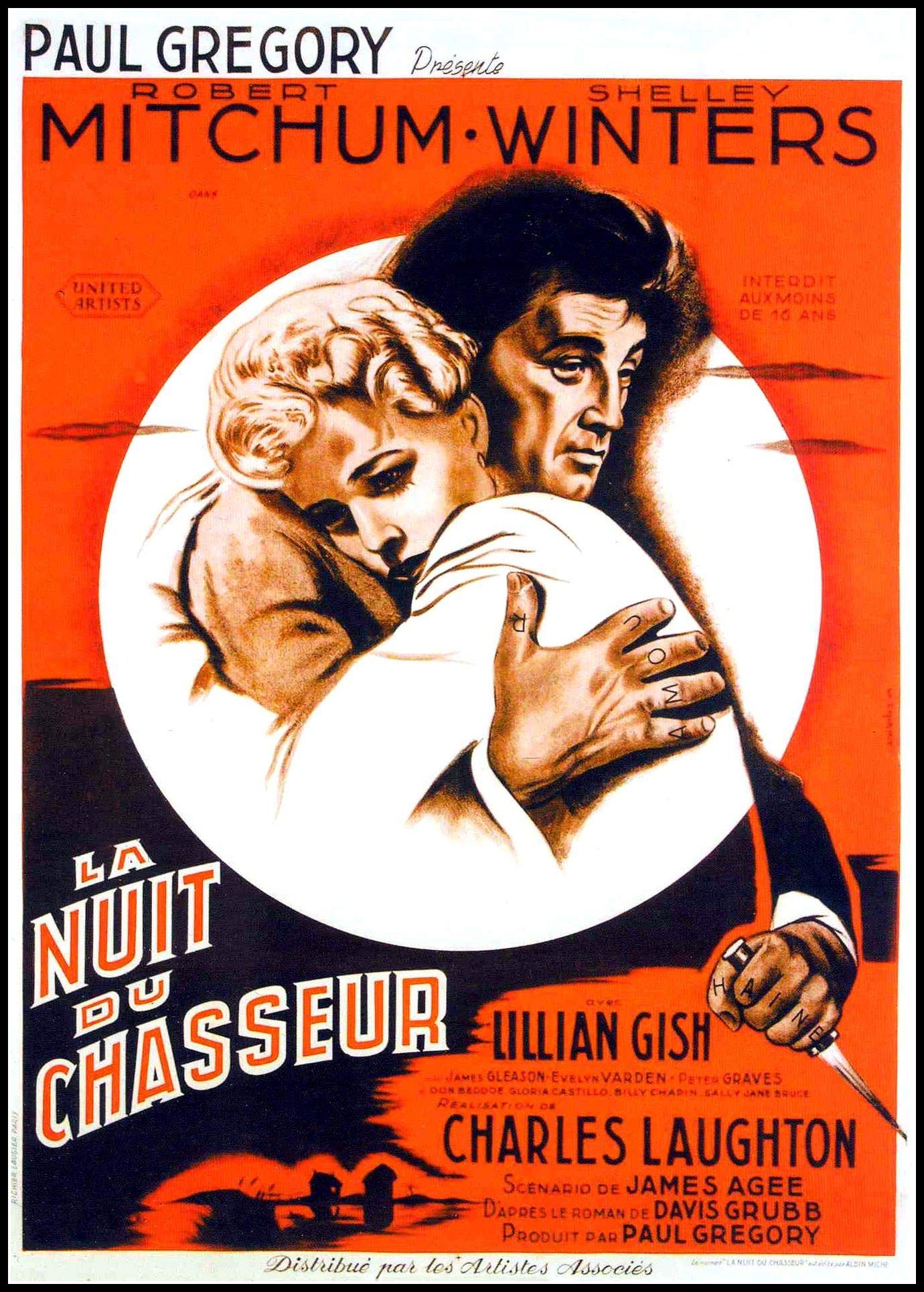 La Nuit du Chasseur (English/French) 1955 (Full Screen) Régie au Québec