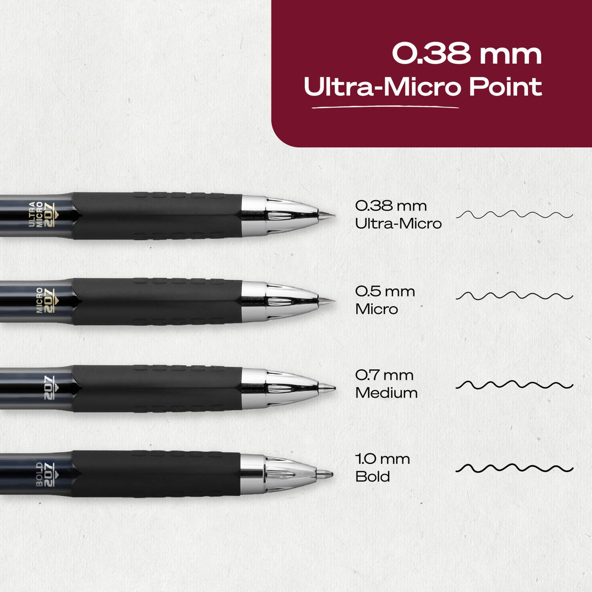 uni-ball Signo 207 Retractable Gel Pens, Ultra-Micro Point, Black Ink, 12 Count (Pack of 1) (1790922) , Packaging may vary 🍁 All In One Marketplace Canada