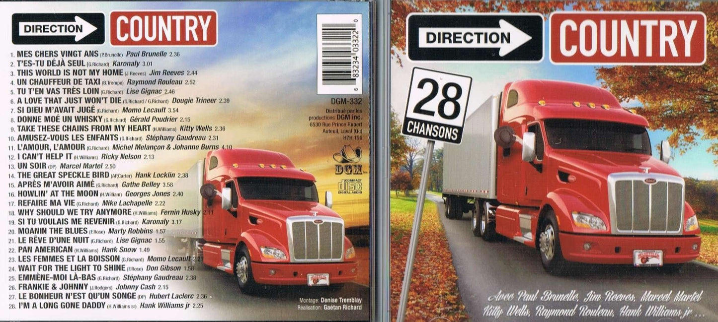 Direction Country, 28 Chansons