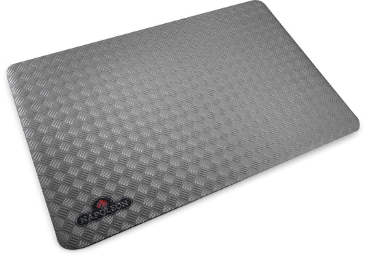 Napoleon BBQ Grill Mat - BBQ Grill Accessory, Safety Product, Non-Slip, Diamond Plate Pattern, Grey, Stylish, Protect Your Decking, Fits BBQ Grills Prestige PRO 500 Size and Smaller (68001) 🍁 All In One Marketplace Canada