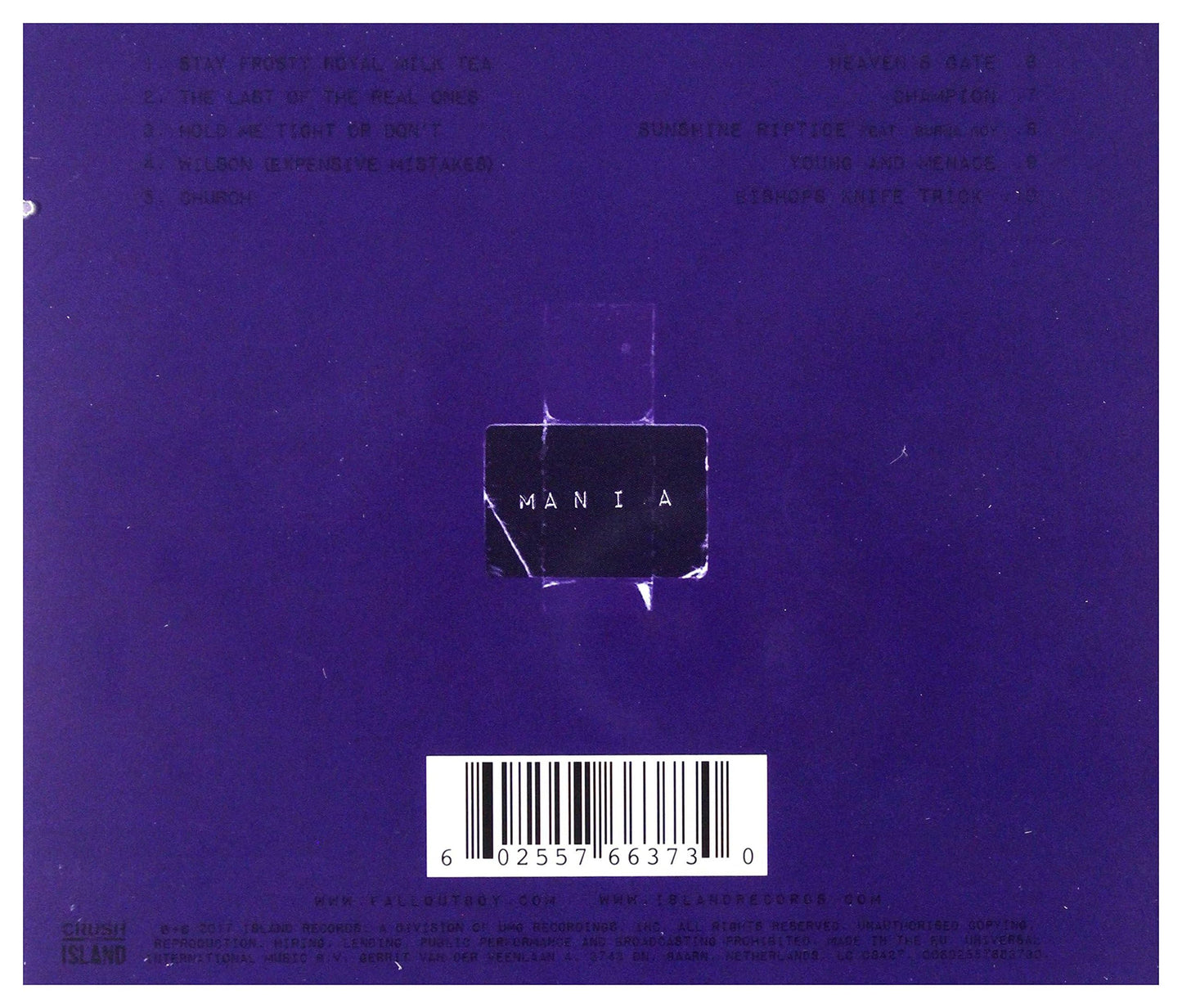 Fall Out Boy / M A N I A - CD