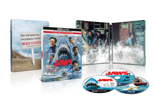 Jaws: 50th Anniversary Limited Edition Steelbook - 4K/Blu-Ray