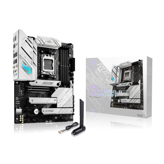 ASUS ROG Strix B650-A Gaming WiFi AMD B650 AM5 Ryzen Desktop 9000 8000 & 7000 ATX Motherboard, 12 + 2 Power Stages, DDR5, 3X M.2 Slot, PCIe 4.0, 2.5G LAN, WiFi 6E, USB 3.2 Gen 2x2 Type-C, Aura Sync 🍁 All In One Marketplace Canada