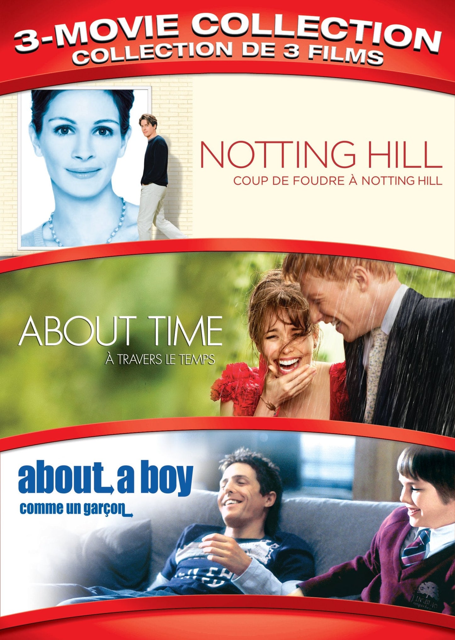 3- Movie Collection (About Time / About a Boy / Notting Hill) (Bilingual)