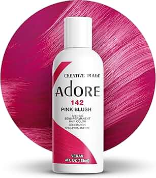 ADORE SEMI PERMANENT HAIR COLOR - 142 PINK BLUSH 4OZ