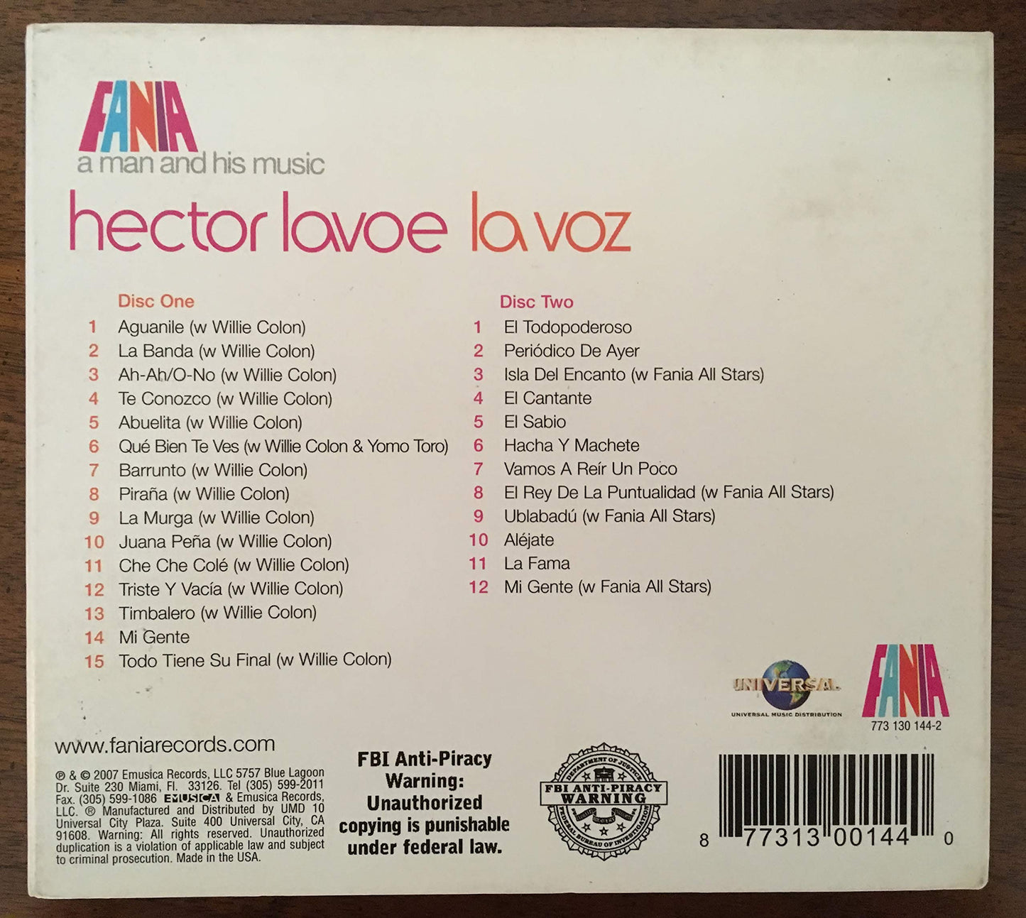 A Man and His Music: La Voz