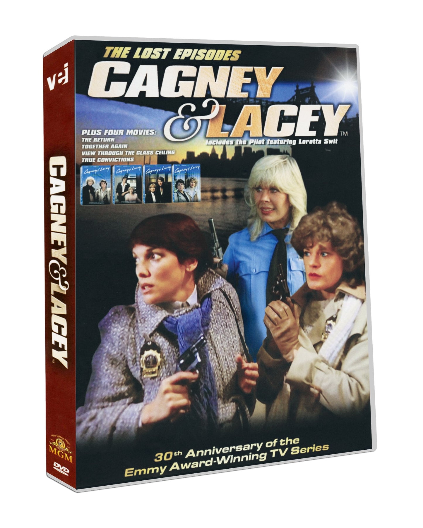 Cagney & Lacey Lost Episodes 4 DVD set Featuring Loretta Swit