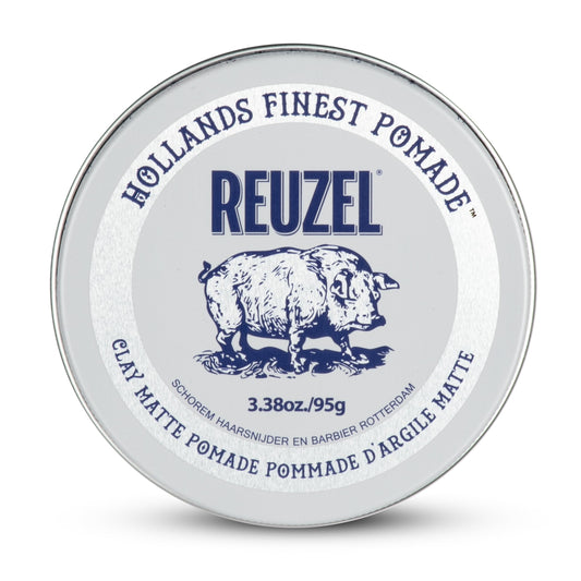 Reuzel Clay Matte Pomade, Medium Hold Matte Finish Hair Styling Clay, Lightweight & Flexible Texturizing Pomade for Volume & Definition With Aloe Vera & Vitamin E, 95g 🍁 All In One Marketplace Canada