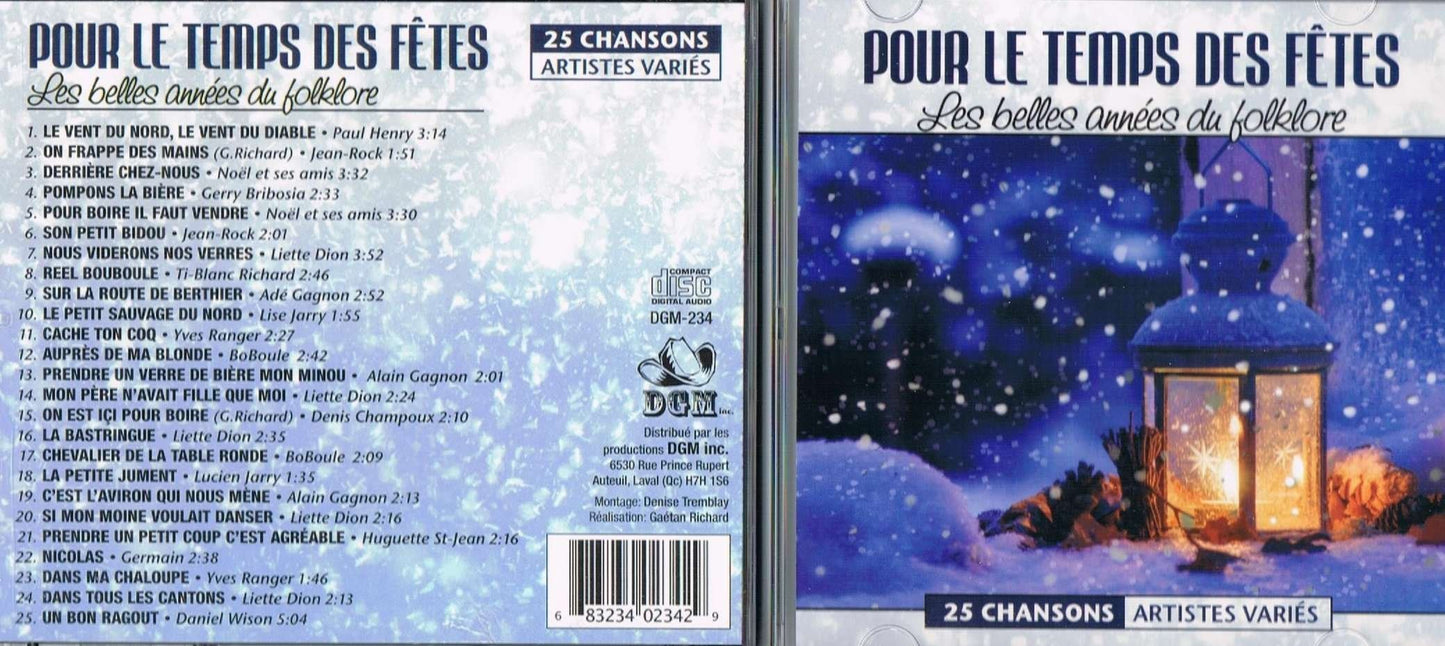 Pour Le Temps Des Fêtes - Les Belles Années du Folklore (25 chansons, Artistes Variés)
