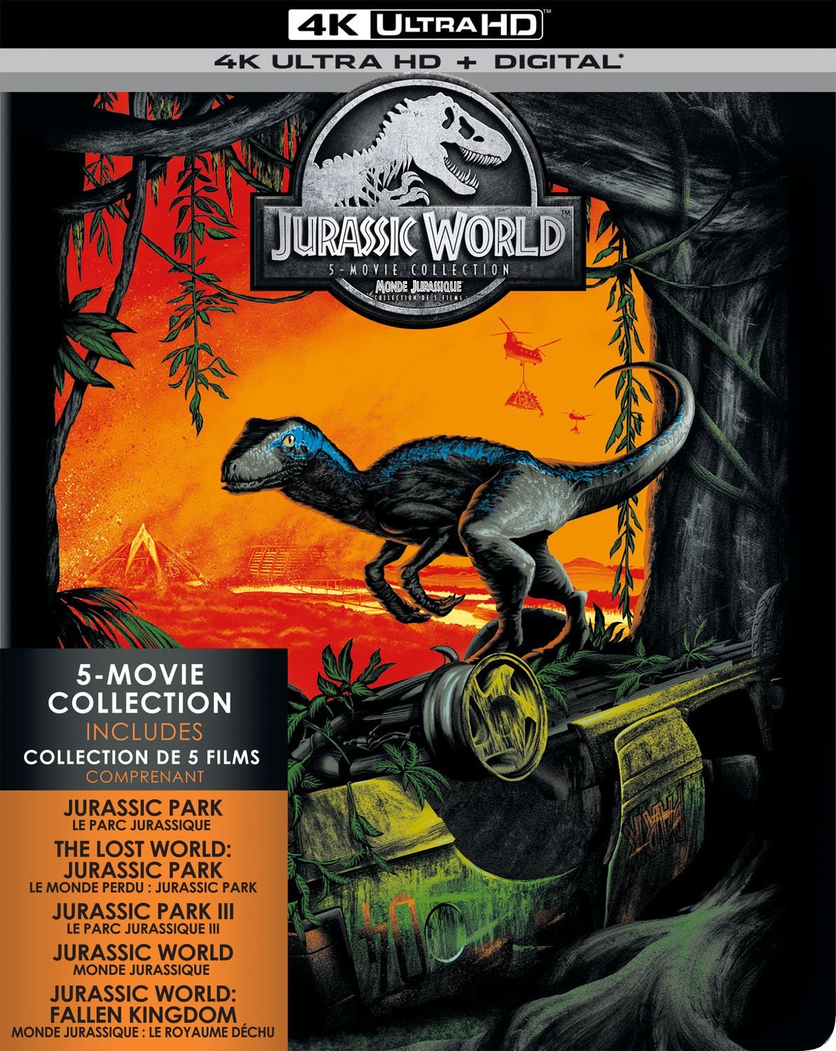 Jurassic World 5-Movie Collection [Limited Edition Steelbook] - 4K/Blu-Ray